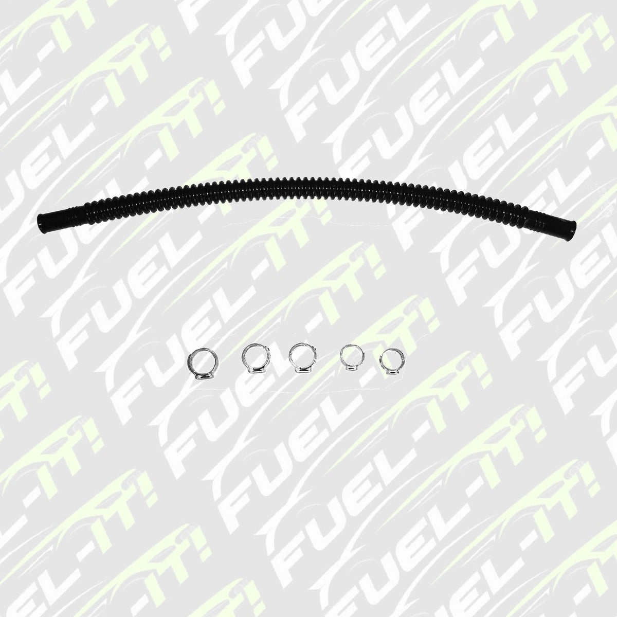 12" (300mm) Replacement Corrugated Fuel Line and Clamps