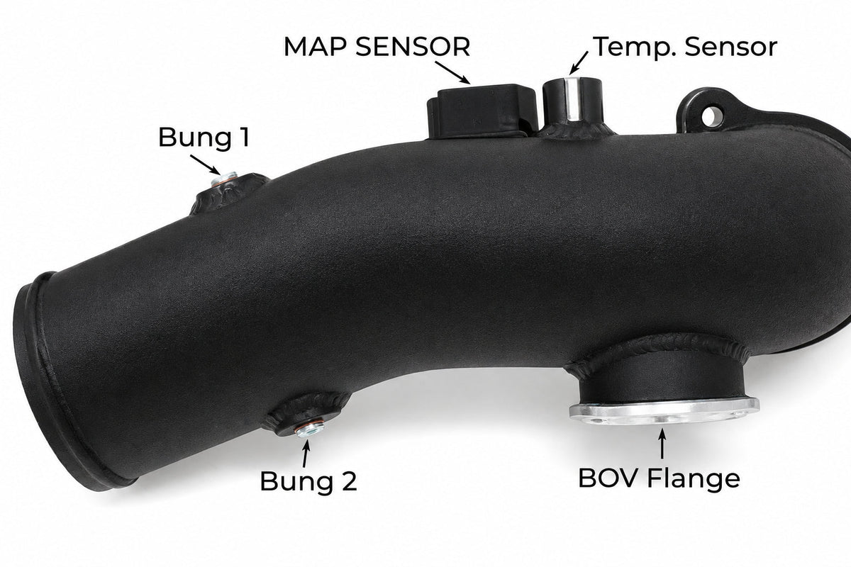 BMS Elite Aluminum Replacement Charge Pipe Upgrade for Gen1 B58 BMW