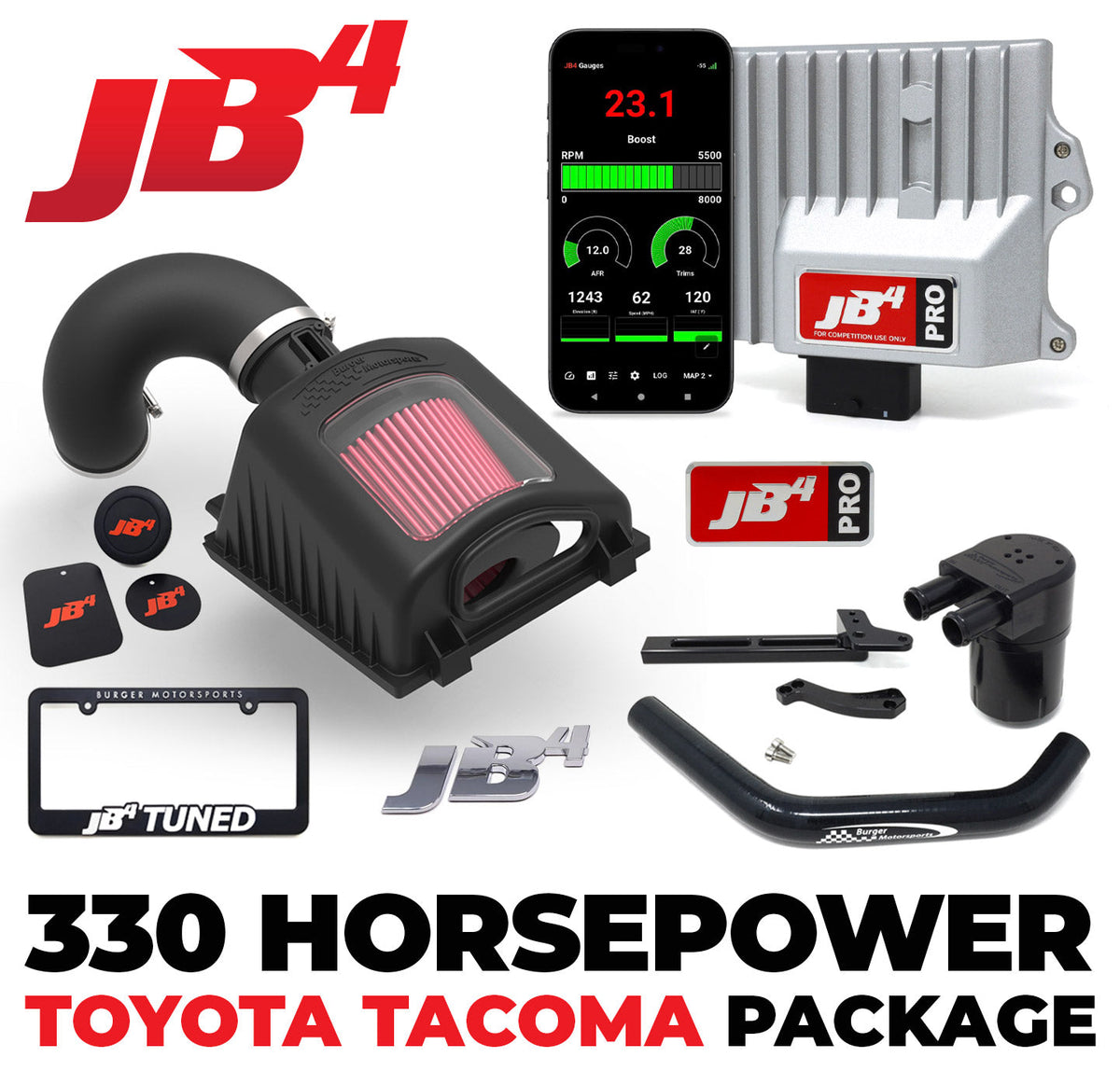330 Horsepower 2024+ Toyota Tacoma & 2025+ 4Runner Package ***OCC Kit Backordered est to ship mid Nov***