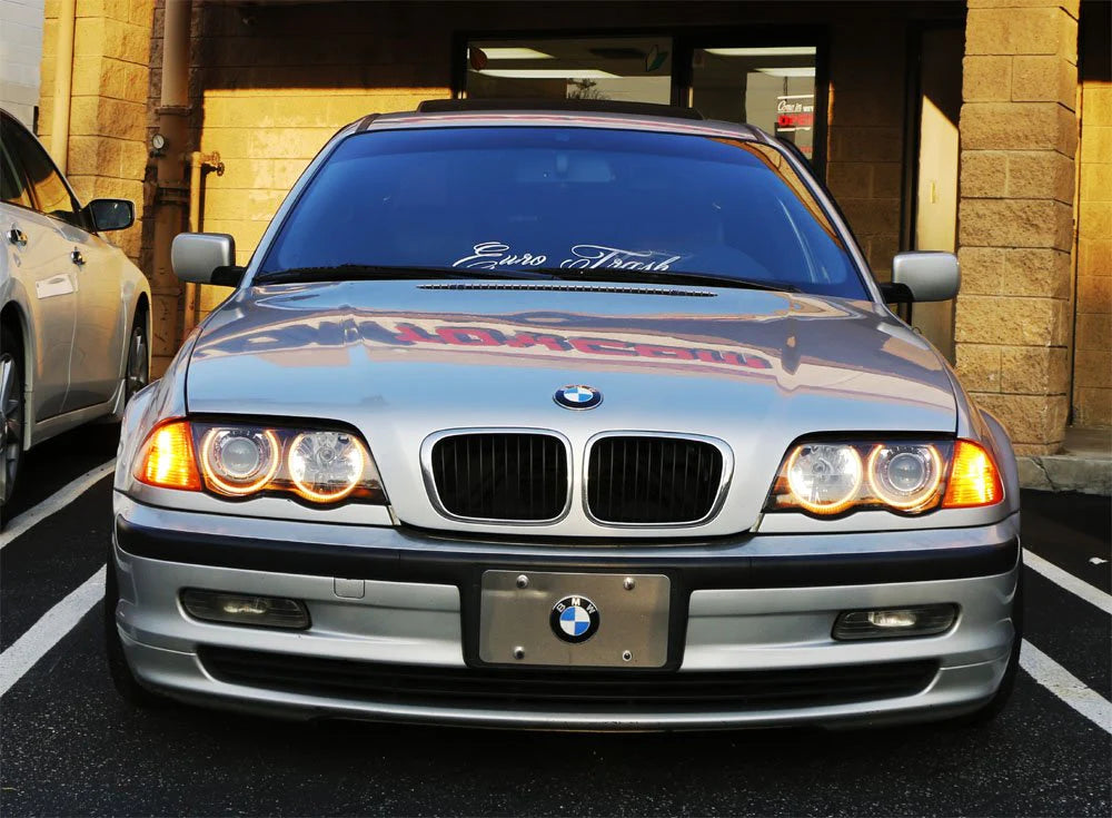 Switchback Dual-Color White/Amber 336-SMD LED Angel Eyes Halo Rings Kit For BMW E36 E46 3 Series E39 5 Series E38 7 Series w/ Adaptive HID Headlight