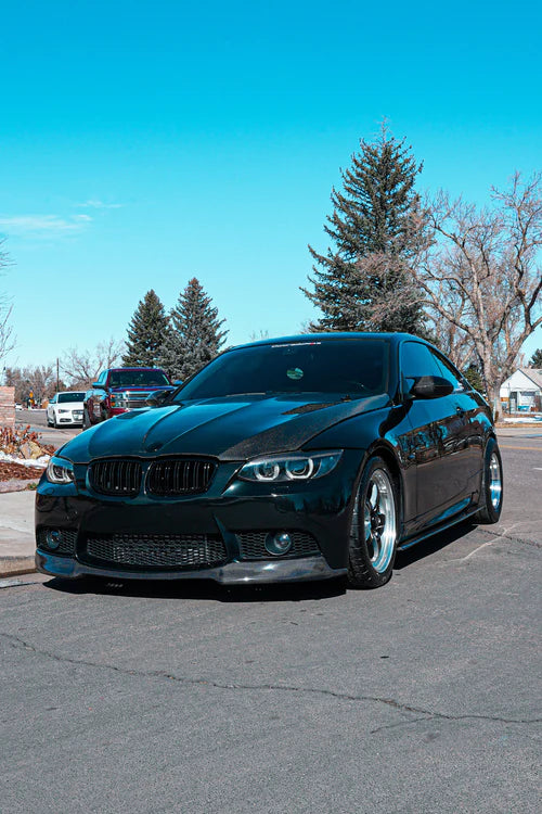 Double Slotted Gloss Black Kidney Grilles ( E9X )