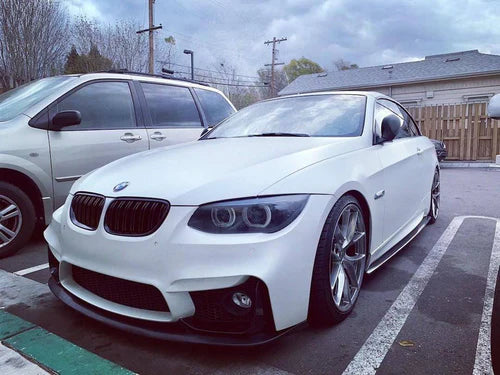 Double Slotted Gloss Black Kidney Grilles ( E9X )