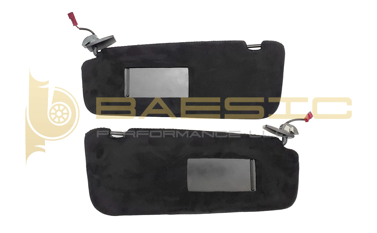 BMW E60 Sun Visor Pair Alcantara Suede