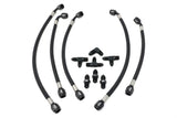 Steel Braided Hard Line Upgrade Kit for KLM Big Turbos
