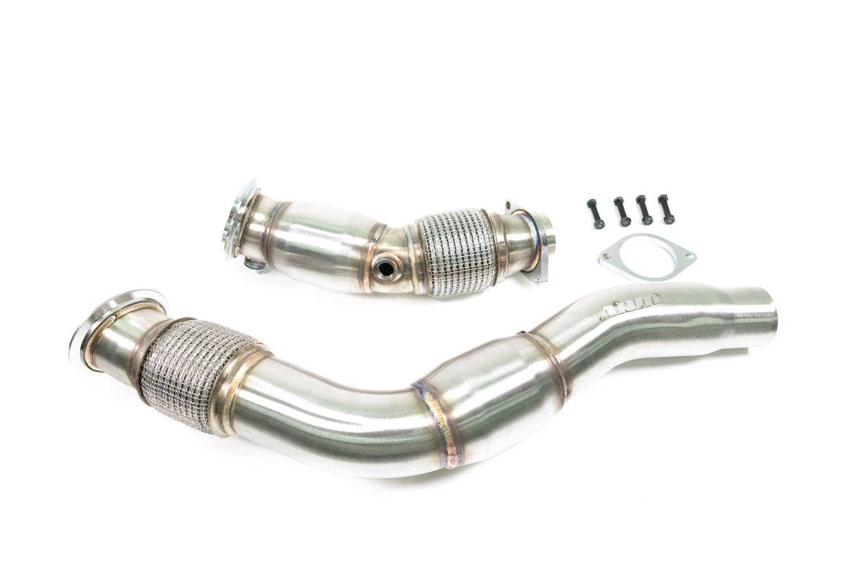 F8X S55 Catted Downpipes