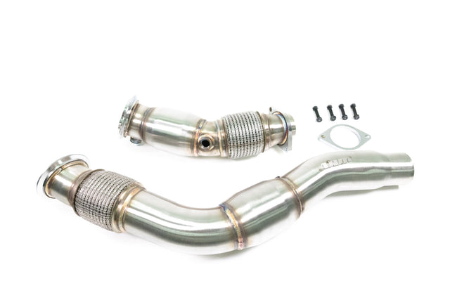 F8X S55 Catted Downpipes