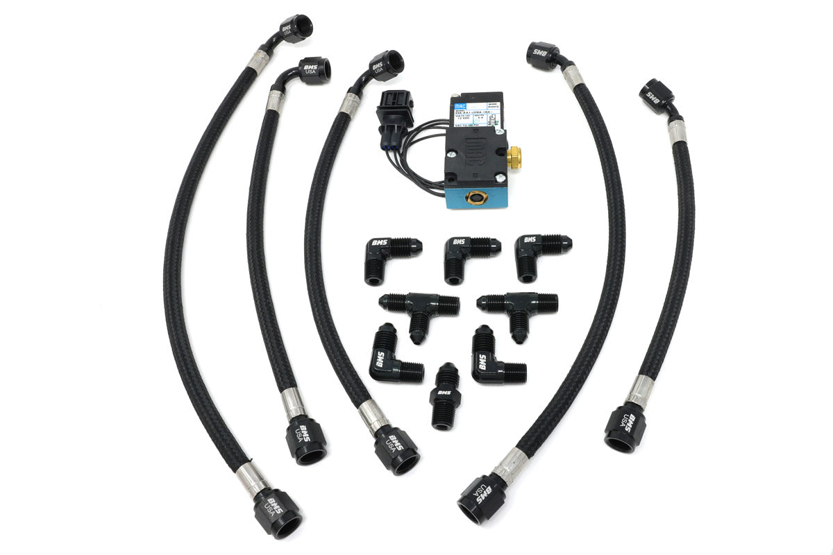 Steel Braided Hard Line Upgrade Kit for KLM Big Turbos