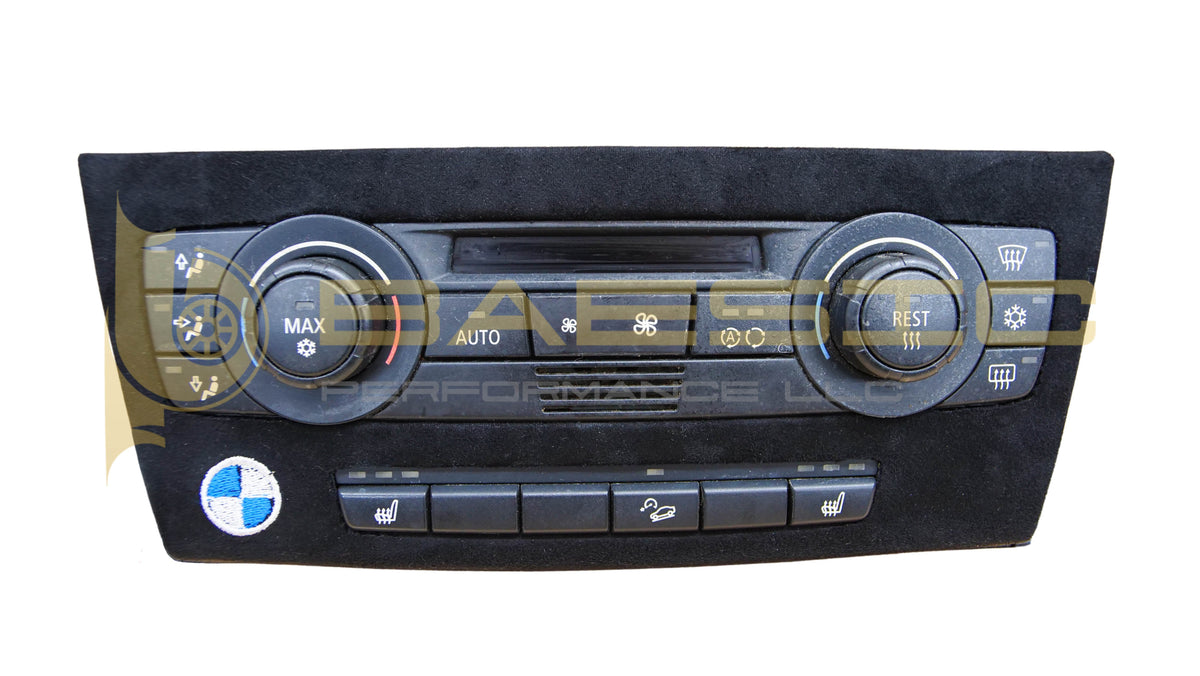 06-13 BMW E9X Non-iDrive AC Cover Alcantara Suede w/ Buttons – Webbys