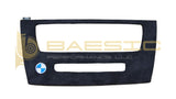 BMW E92 Media Cover In Black Alcantara Suede with BMW Logo Embroidery