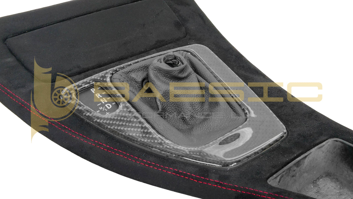 BMW E90 E92 E93 E9X Center Console Non Idrive Alcantara Red Stitch