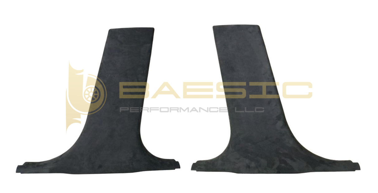 06-13 BMW E90 Lower B Pillars Alcantara Suede