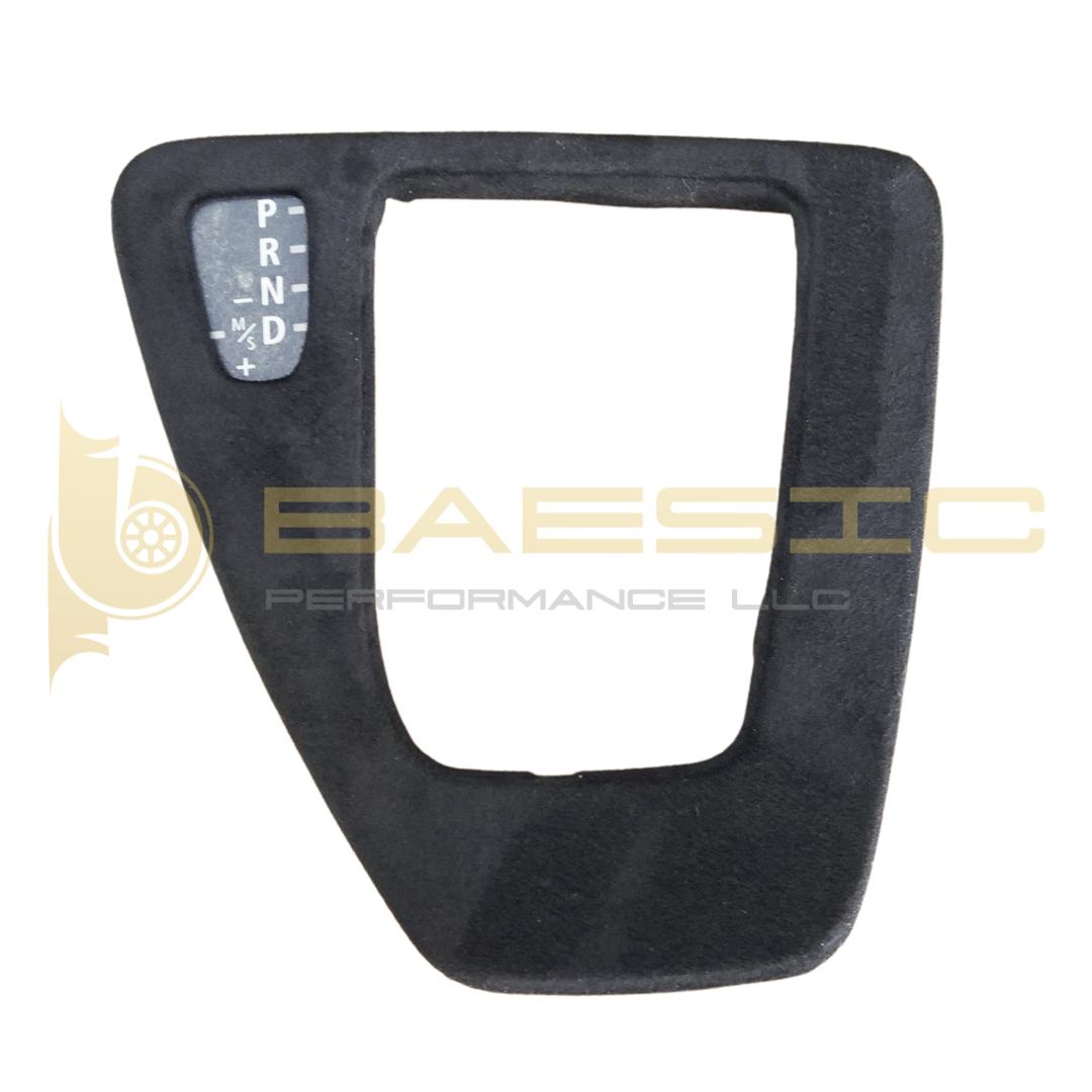 06-13 BMW E9X Shifter Plate Alcantara Suede