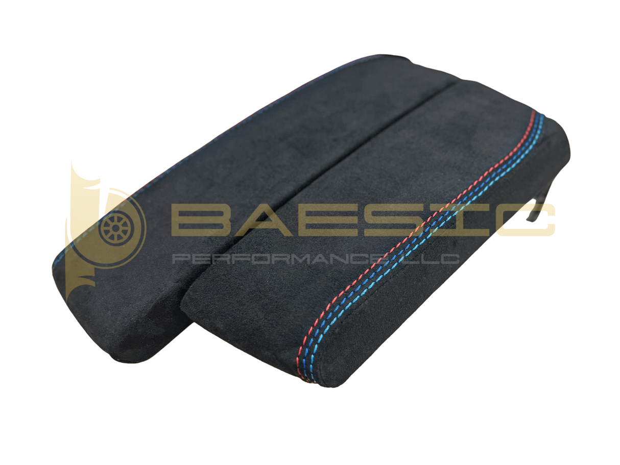 06-13 BMW E9X Split Armrest Alcantara Suede