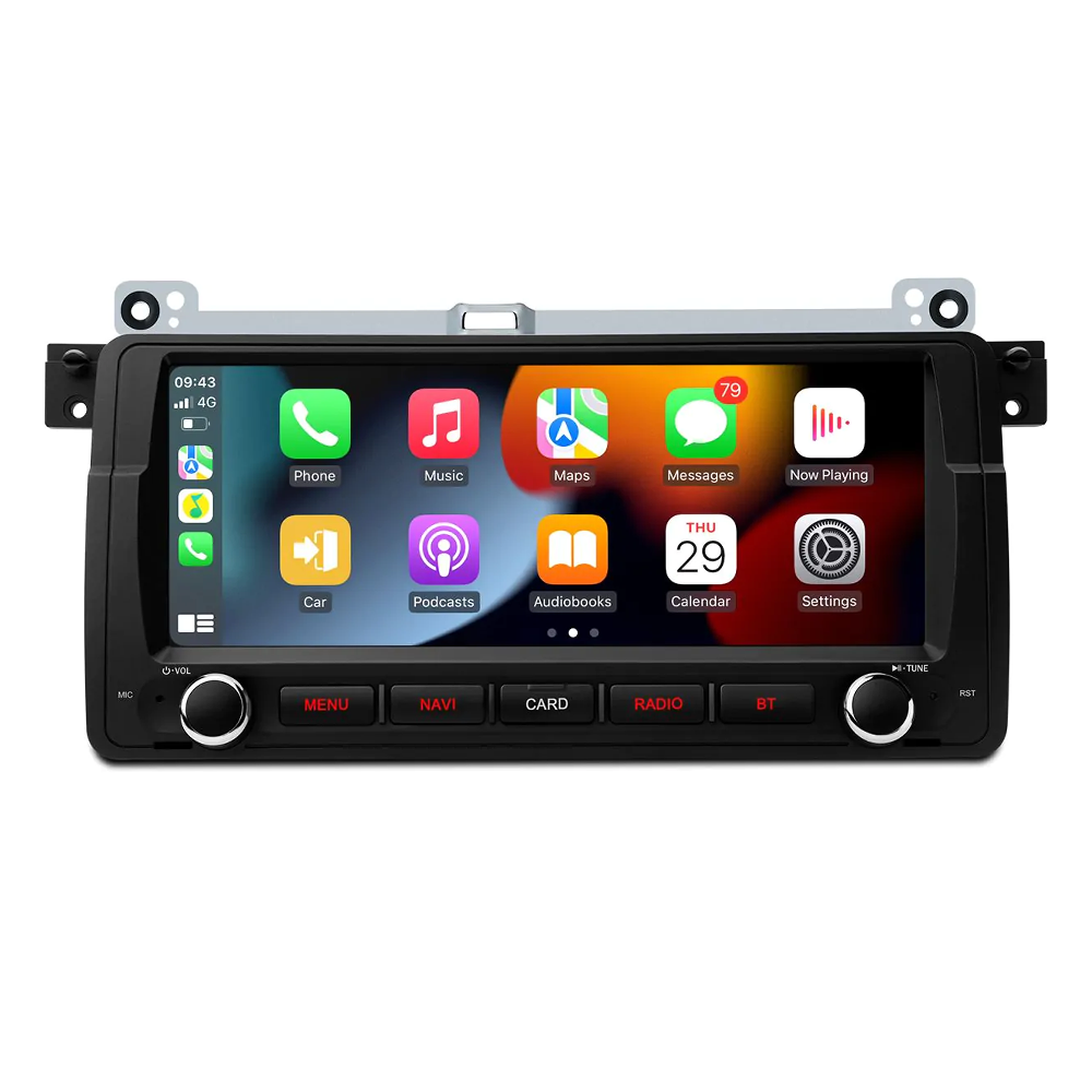 for BMW E46 Radio Upgrade - Built-in Apple CarPlay Android Auto MirrorLink  Airplay 9 inch BMW 3 Series 1999-2005 Touch Screen Car Stereo with