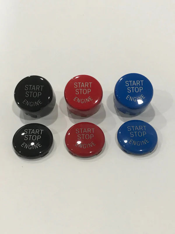 IJDMTOY Red Engine Push Start Button Cover Trim For BMW 1,2,3,4,5,7,X Series | Self-Adhesive | 90-Day Warranty