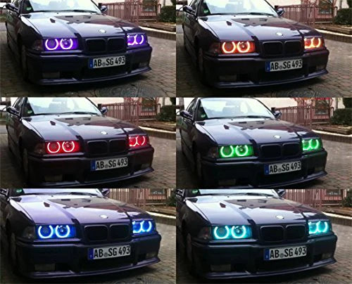 RGB LED Angel Eye Halo Rings For BMW E39 E46 3/5/7 Series Headlights –  Webbys