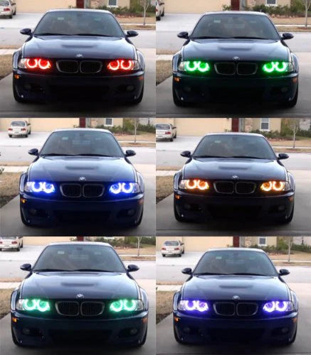 Color-Adjustable RGB Fitted Halos/Angel Eyes