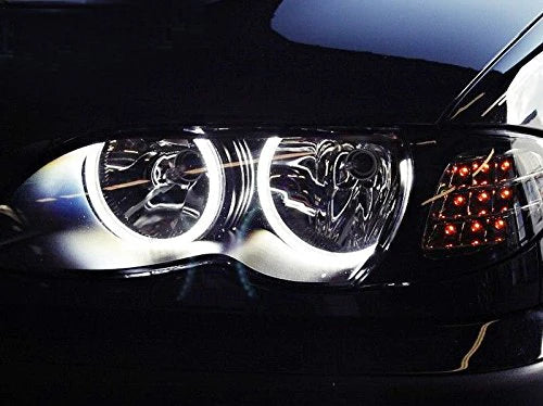 7000K Xenon White 284-SMD LED Angel Eyes Halo Ring Lighting Kit for BMW E46 3 Series Non-HID Headlights version