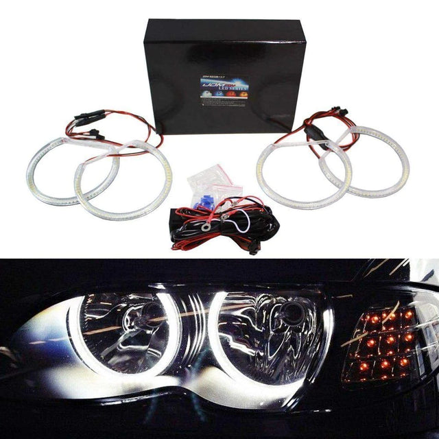 7000K Xenon White 284-SMD LED Angel Eyes Halo Ring Lighting Kit for BM