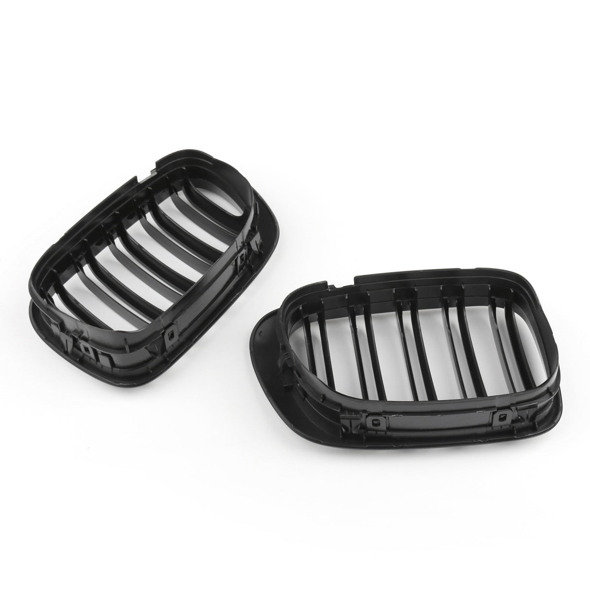 E46 Black Double Slotted Kidney Grilles