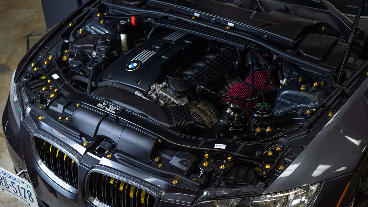 Dress Up Bolts Stage 2 Titanium Hardware Engine Bay Kit - BMW E9X 335i (2007-2013)